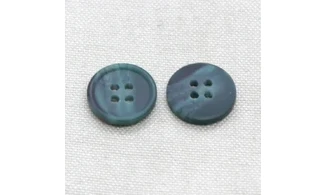 6 Boutons / 16MM / Vert "Emeraude"