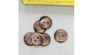 Boutons VINTAGE / 14MM / Brun