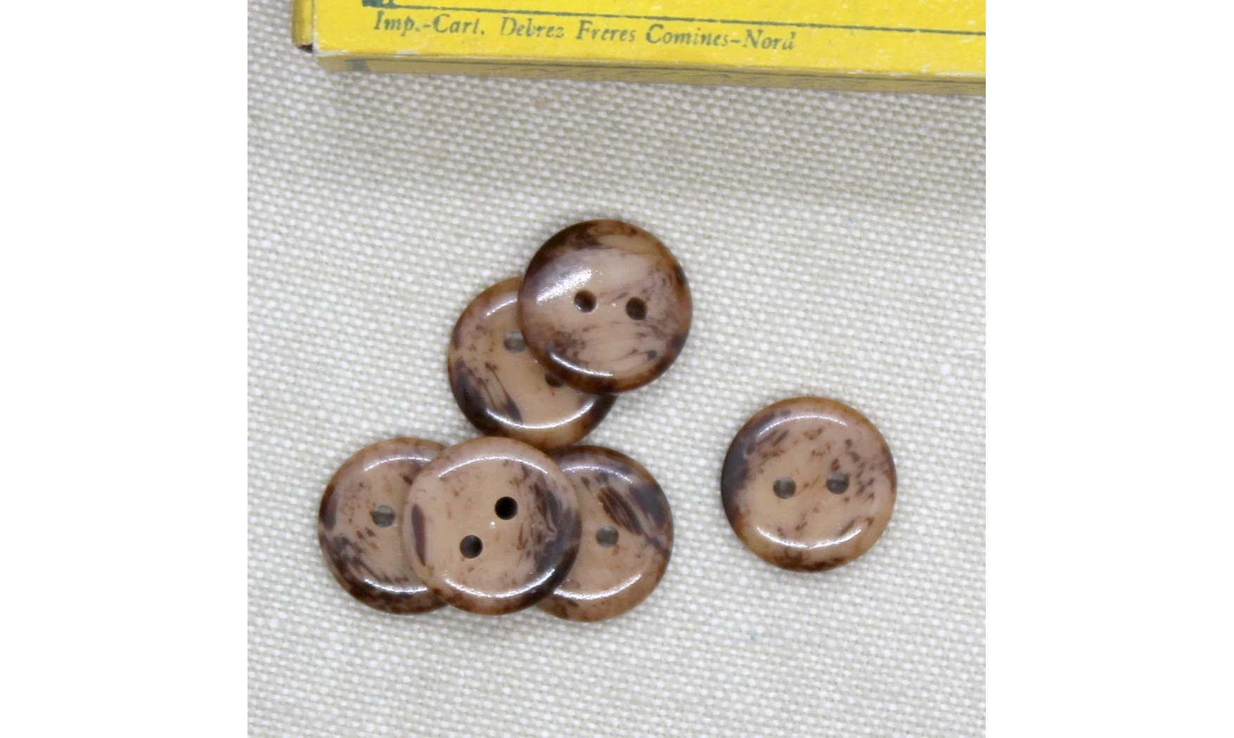 Boutons VINTAGE / 14MM / Brun