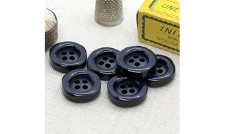 Bouton VINTAGE BLEU / par 6 / 20MM