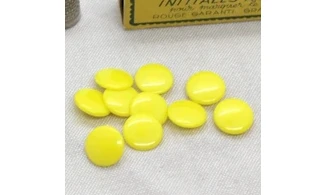 10 boutons / 15MM / Jaune
