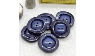 6 boutons / 28MM / Bleu