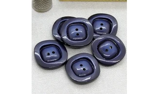 6 boutons / 25MM / Bleu