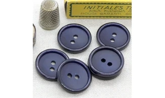 6 boutons / 26MM / Bleu