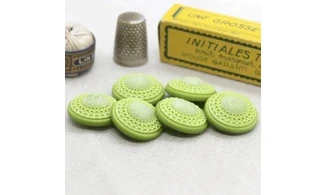 6 boutons / 23MM / Vert