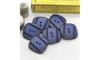 6 boutons / 26MM / Bleu marine