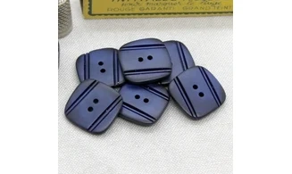 6 boutons / 22MM / Bleu marine