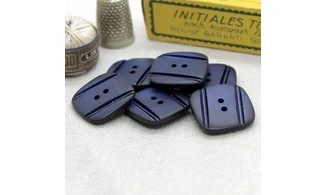 6 boutons / 22MM / Bleu marine