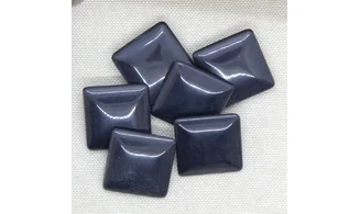 6 boutons / 23MM / Carré noir