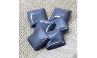 6 boutons / 23MM / Carré noir