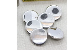 6 boutons / 27MM / Métal argenté