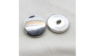 6 boutons / 27MM / Métal argenté