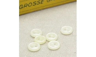10 boutons / 9MM / Blanc