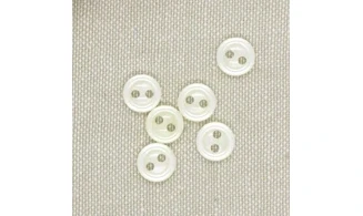 10 boutons / 9MM / Blanc