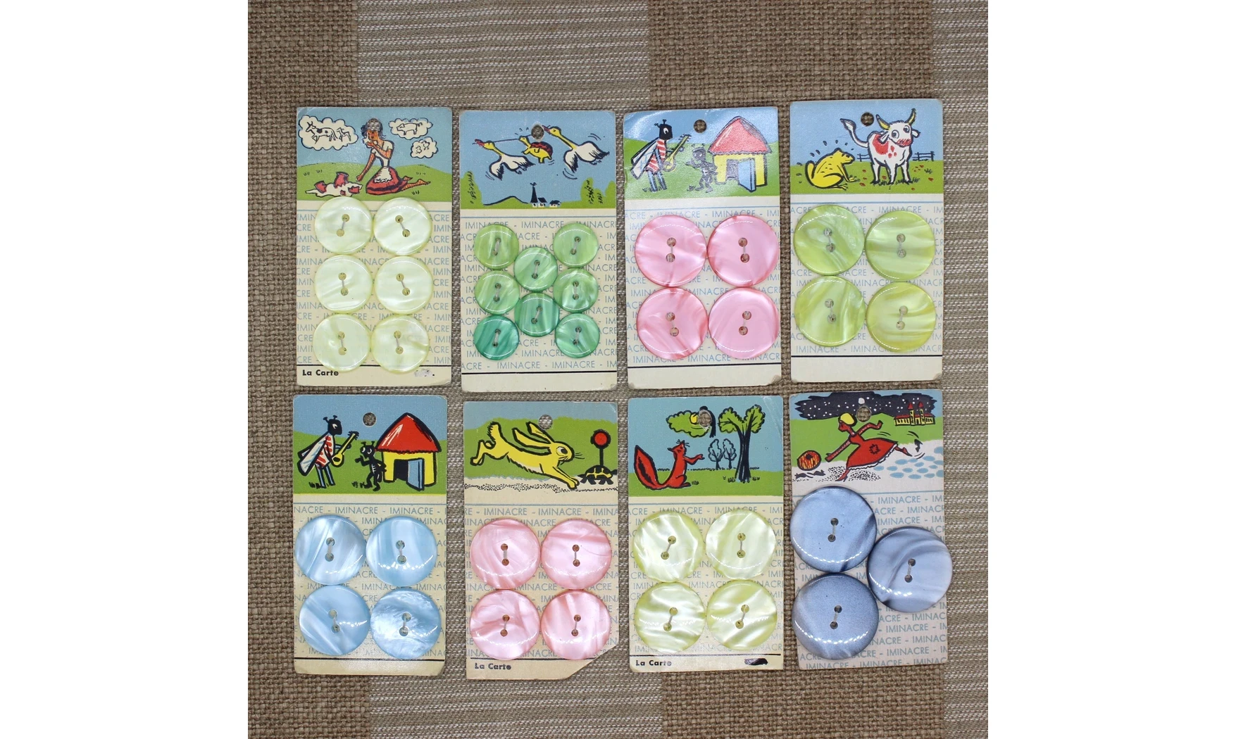 Lot de Cartes à boutons - Iminacre N.2