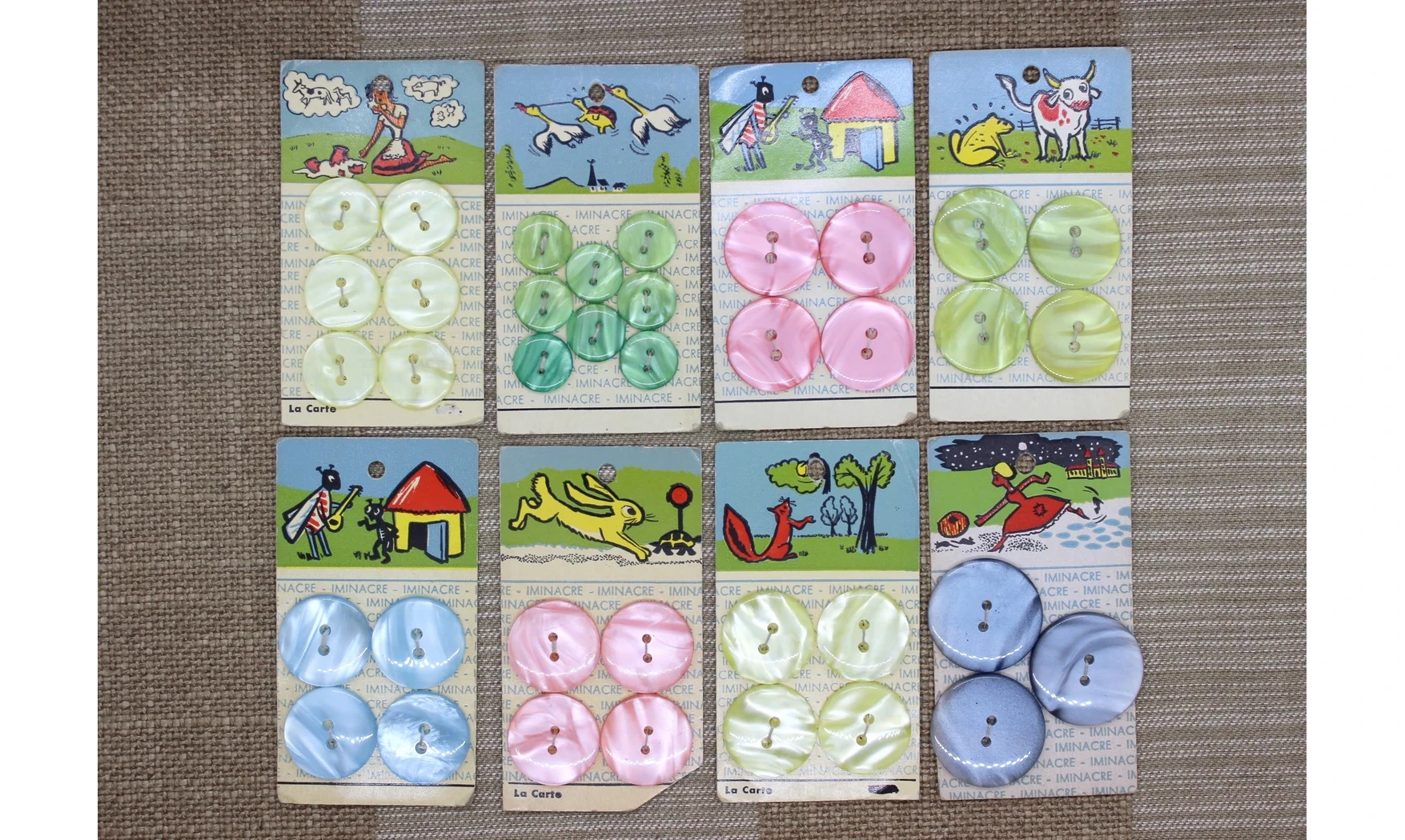 Lot de Cartes à boutons - Iminacre N.2