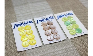 Lot de cartes à boutons - Iminacre N.3