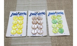 Lot de cartes à boutons - Iminacre N.3