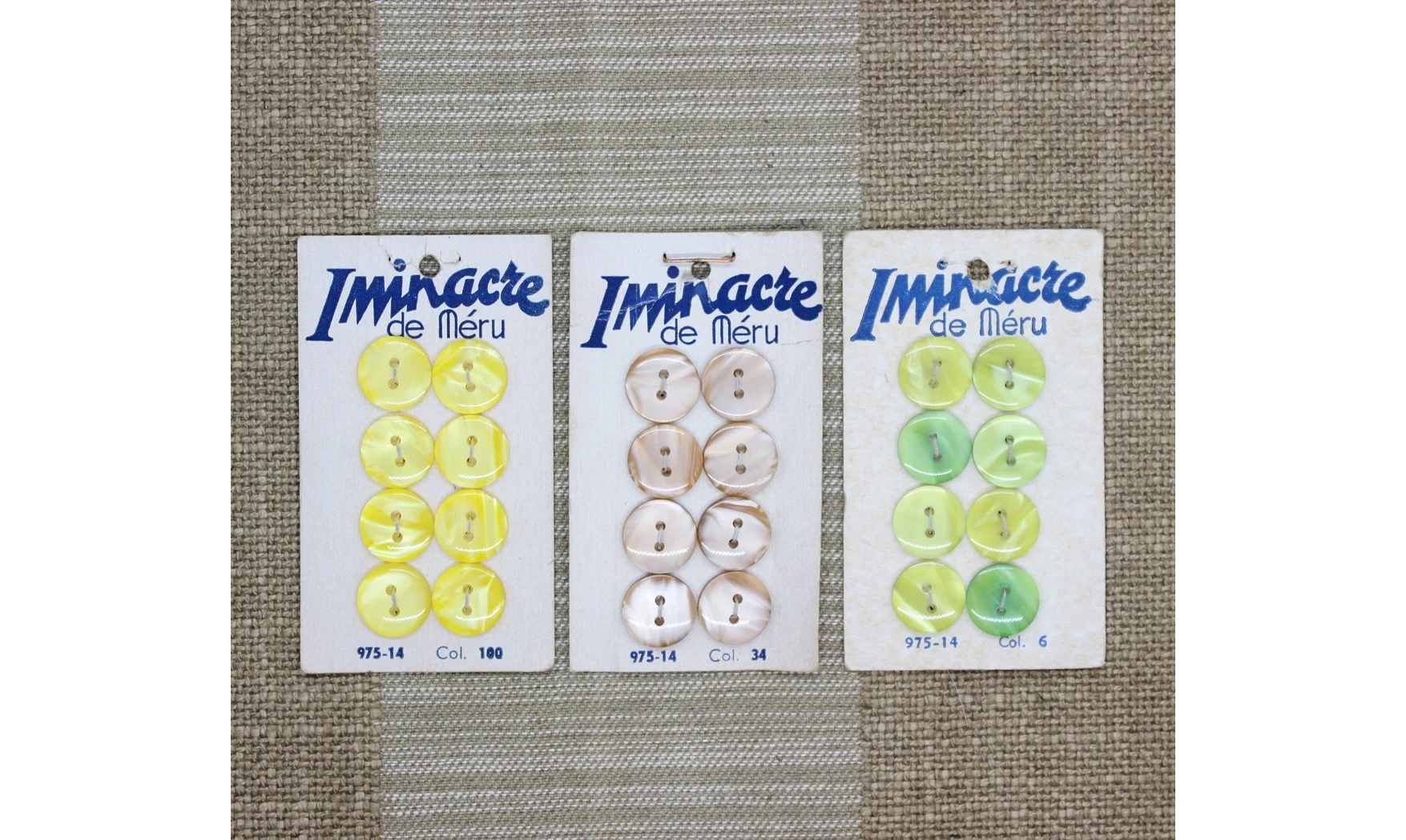 Lot de cartes à boutons - Iminacre N.3