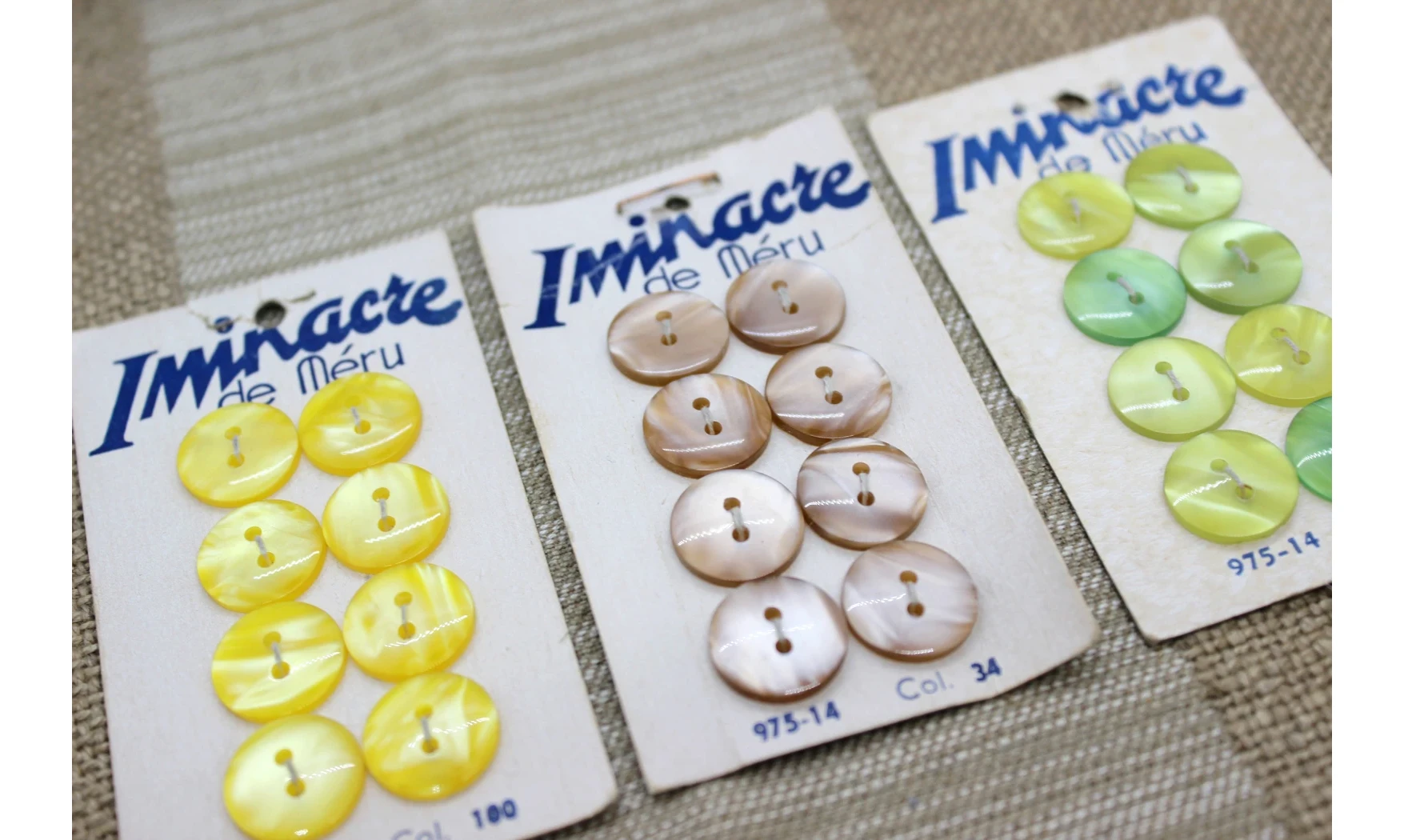 Lot de cartes à boutons - Iminacre N.3