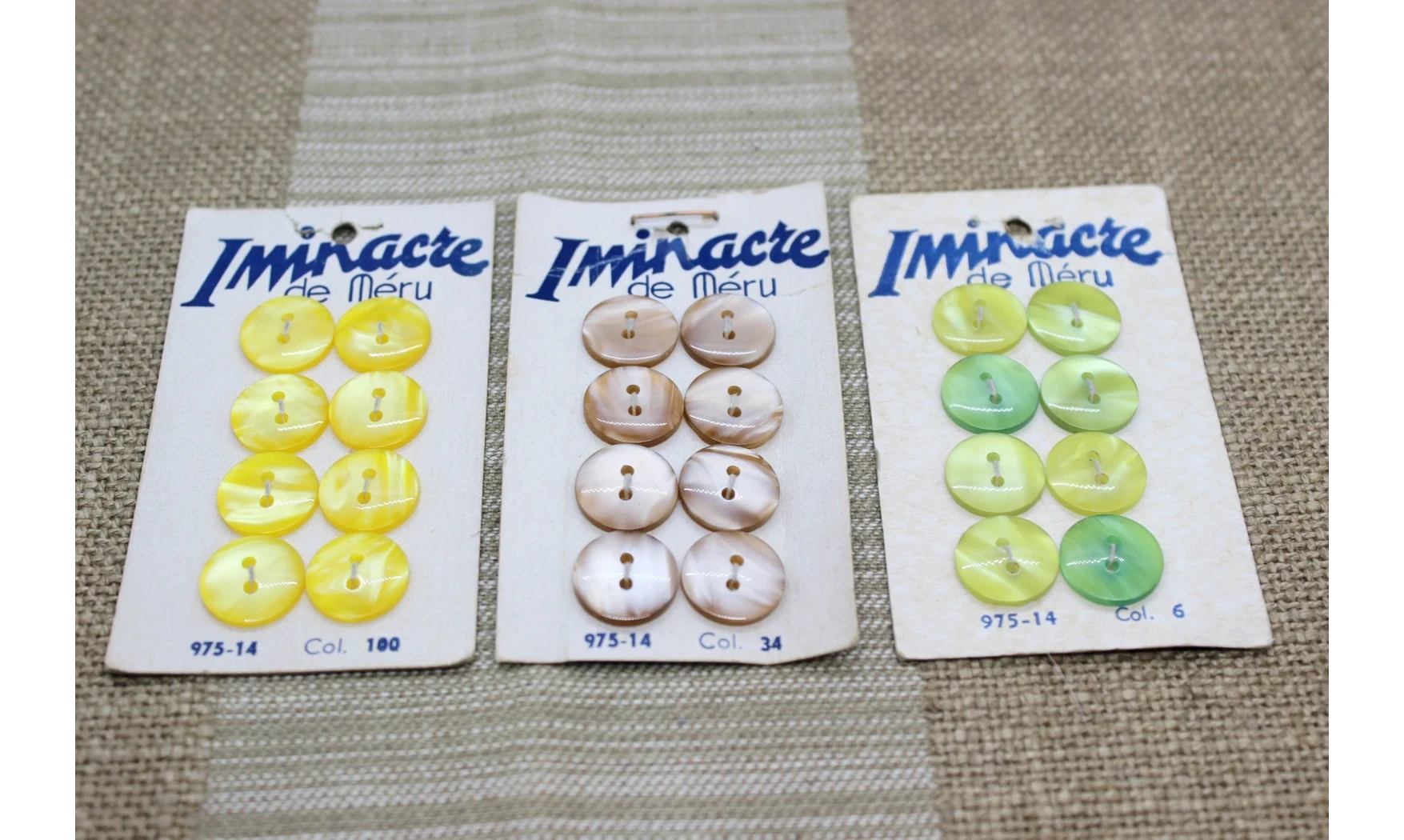 Lot de cartes à boutons - Iminacre N.3