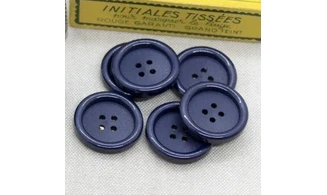 6 boutons / 26MM / Bleu