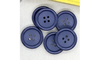 6 boutons / 26MM / Bleu