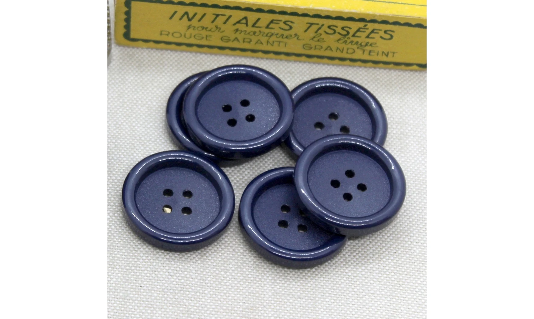 6 boutons / 26MM / Bleu