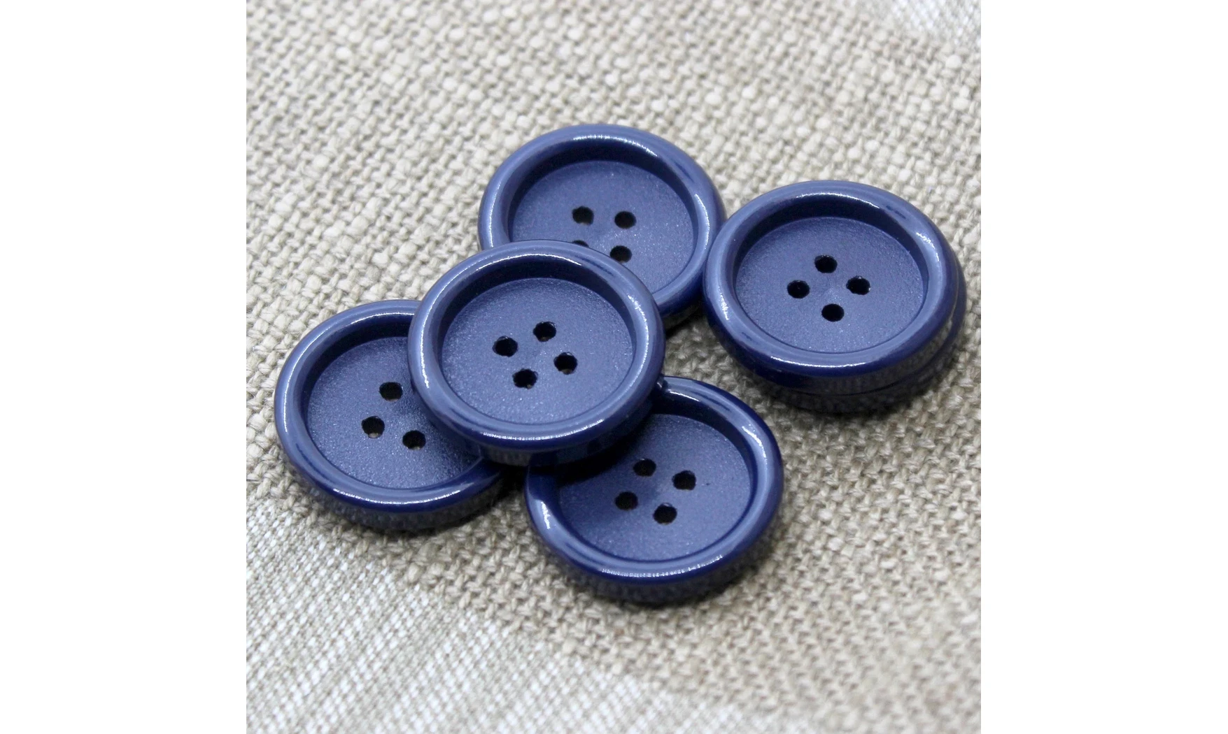 6 boutons / 26MM / Bleu