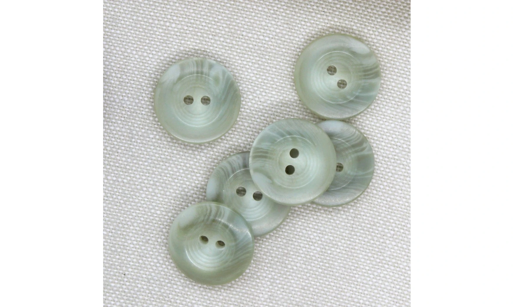 6 boutons / 18MM / Vert