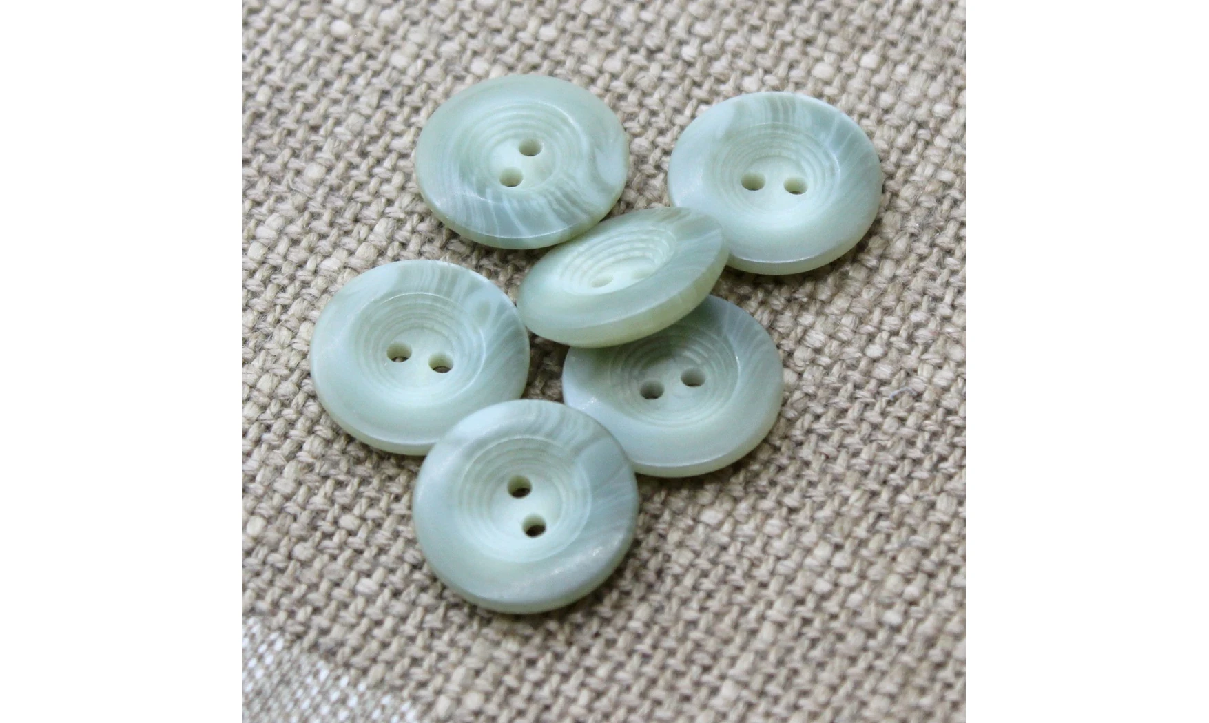 6 boutons / 18MM / Vert