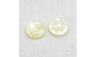 6 boutons / 18MM / Translucide zébré blc