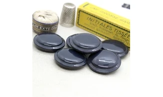 6 boutons / 30MM / Bleu marine