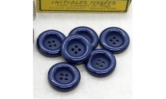 6 boutons / 26MM / Bleu