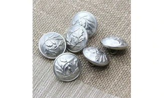 6 boutons / 21MM /Métal Police nationale