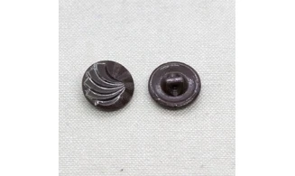 6 boutons / 18MM / Verre marron