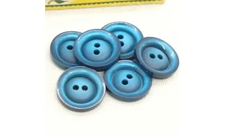 6 boutons / 26MM / Bleu