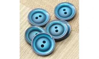 6 boutons / 26MM / Bleu