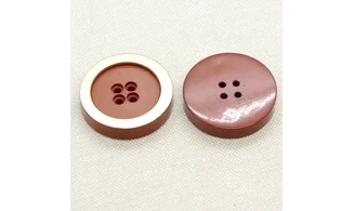 6 boutons / 30MM / Terracotta et doré