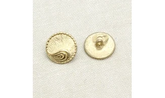 6 boutons / 17MM / Métal doré