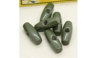 6 boutons / 30MM /Brandebourg Vert Olive