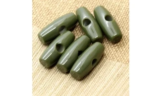 6 boutons / 30MM /Brandebourg Vert Olive