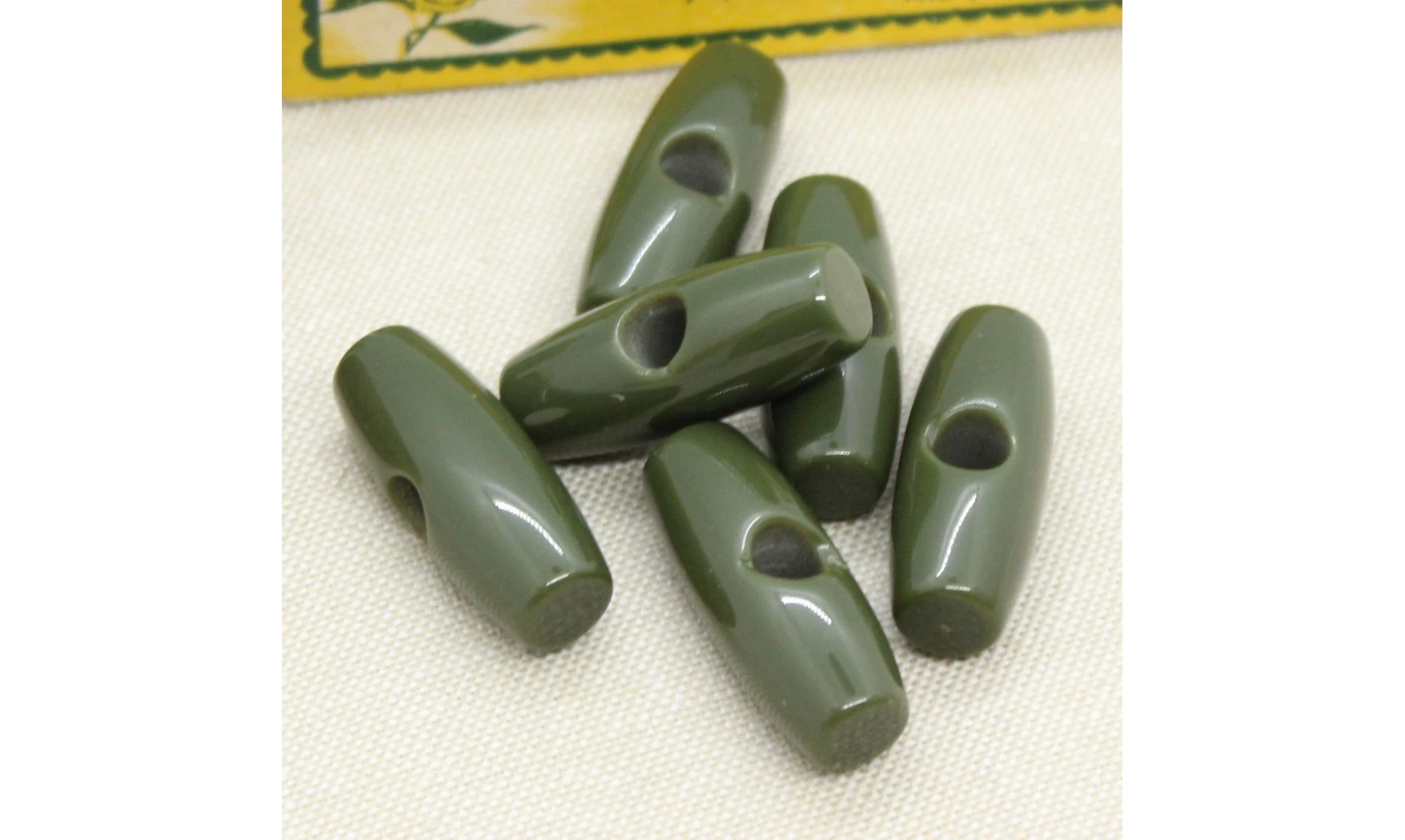 6 boutons / 30MM /Brandebourg Vert Olive