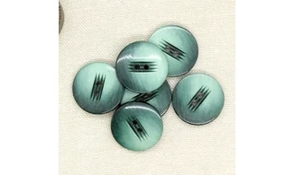 6 boutons / 23MM / Vert dégradé