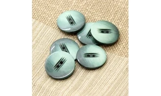 6 boutons / 23MM / Vert dégradé