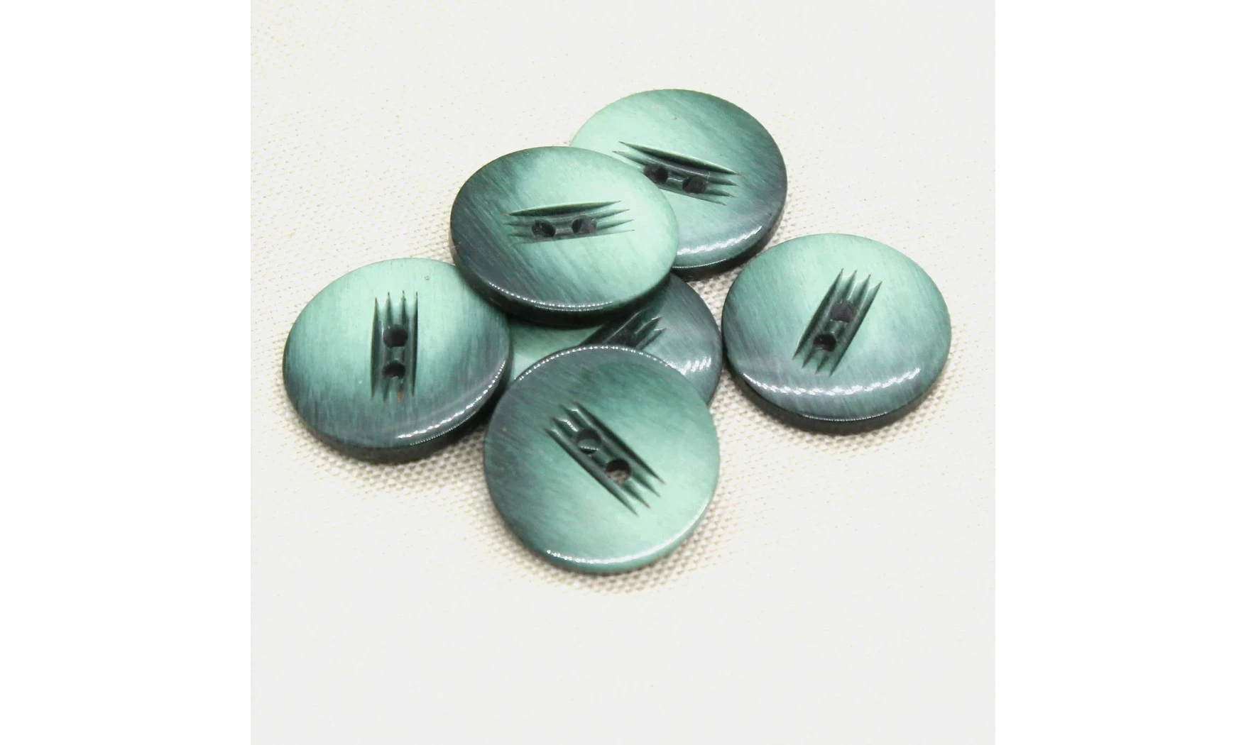 6 boutons / 23MM / Vert dégradé