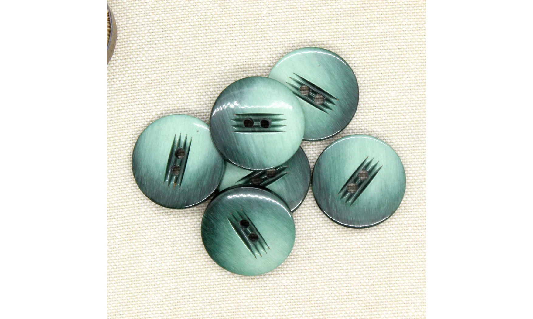 6 boutons / 23MM / Vert dégradé