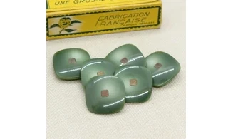 6 boutons / 25MM / carré vert dégradé