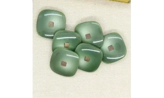 6 boutons / 25MM / carré vert dégradé