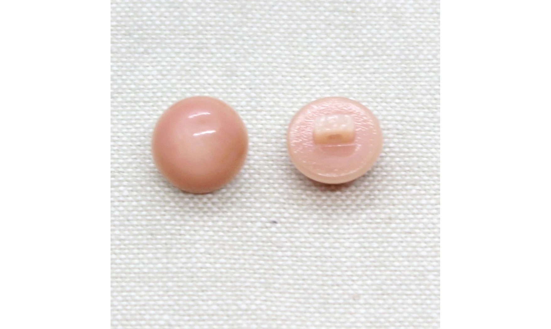 6 boutons / 12MM / Vieux rose Bombé